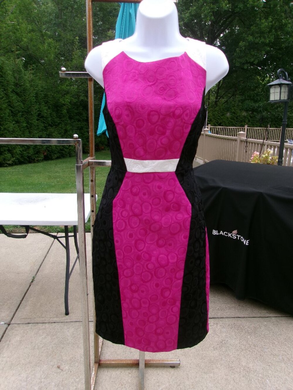 NWOT JAX FUSHIA&BLACK DRESS 6